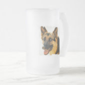 Duitse Shepherd Dog Foto van Frosted Mok (Voorkant rechts)