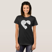 Duitse Shepherd Dog Funny Heart Valentijnsdag Do T-shirt (Voorkant volledig)