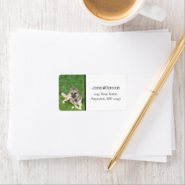 Duitse Shepherd Dog K9 Foto-Adresetiketten Etiket