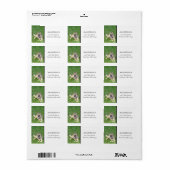 Duitse Shepherd Dog K9 Foto-Adresetiketten Etiket (Full Sheet)