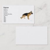 Duitse Shepherd Dog-kaart Visitekaartje (Voorkant / Achterkant)