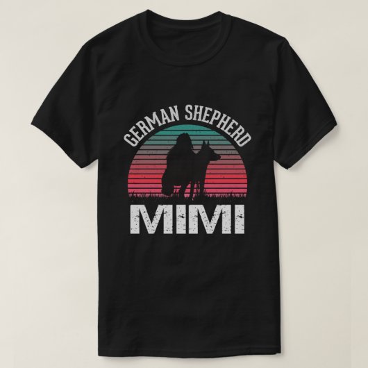 Duitse Shepherd MIMI Dog T-shirt (Design voorkant)