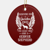 Duitse Shepherd pet dog guardian angel Keramisch Ornament (Links)