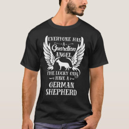 Duitse Shepherd pet dog guardian angel T-shirt