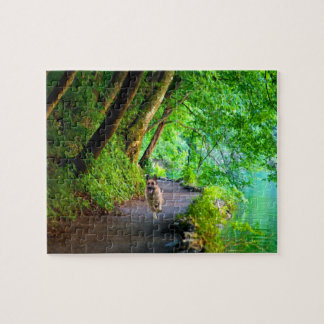 Duitse Shepherd Photo Puzzle met Gift Box Legpuzzel