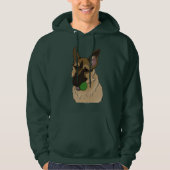 Duitse Shepherd Play Time with Ball Hoodie (Voorkant)