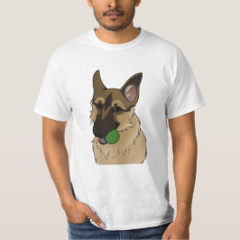 Duitse Shepherd Play Time with Ball T-shirt