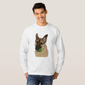Duitse Shepherd Play Time with Ball T-shirt (Voorkant volledig)