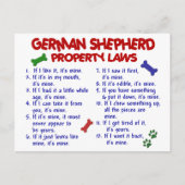 DUITSE SHEPHERD Property Laws 2 Briefkaart (Voorkant)
