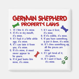 DUITSE SHEPHERD Property Laws 2 Magneet