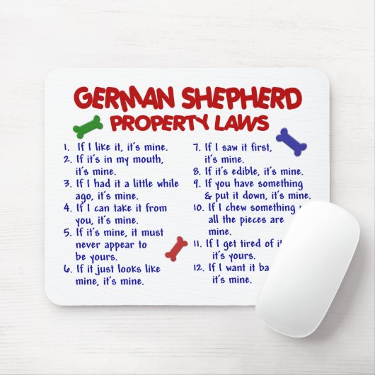 DUITSE SHEPHERD Property Laws 2 Muismat (Met muis)