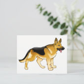 Duitse Shepherd Puppy Dog - Hallo, denken aan jou Briefkaart (Staand voorkant)