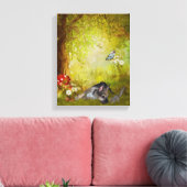 Duitse Shepherd Puppy Fantasy Dog Art Canvas Afdruk (Insitu (Woonkamer))