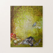 Duitse Shepherd Puppy Fantasy Dog Art Legpuzzel (Verticaal)