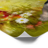 Duitse Shepherd Puppy Fantasy Dog Art Poster (Hoek)