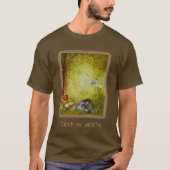 Duitse Shepherd Puppy Fantasy Dog Art T-shirt (Voorkant)