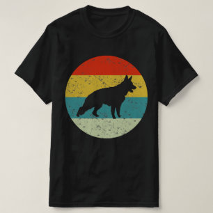 DUITSE SHEPHERD retro  silhouette 70s T-shirt
