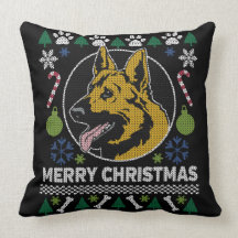 Duitse Shepherd Ugly kerstSweater Dog Design
