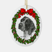 Duitse Shorthair Pointer Art van Glenda S. Harlan Keramisch Ornament (Rechts)
