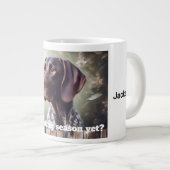 Duitse Shorthair Pointer "Bird Season" Grote Koffiekop (Voorkant rechts)