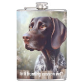 Duitse Shorthair Pointer "Bird Season" Heupfles (Voorkant)