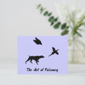 Duitse Shorthair Pointer en Falconry Briefkaart (Staand voorkant)