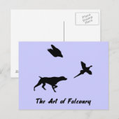 Duitse Shorthair Pointer en Falconry Briefkaart (Voorkant / Achterkant)