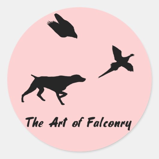 Duitse Shorthair Pointer en Falconry Sticker (Voorkant)