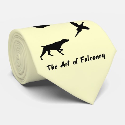 Duitse Shorthair Pointer en Falconry Stropdas (Opgerold)