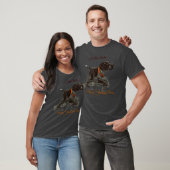 Duitse Shorthaired Pointer A Born Hunter T-shirt (Unisex)
