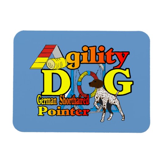 Duitse Shorthaired Pointer Agility Magneet (Horizontaal)