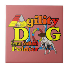 Duitse Shorthaired Pointer Agility Tegeltje