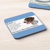 Duitse shorthaired pointer Art Love Onderzetter (Linkerzijde)