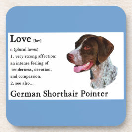 Duitse shorthaired pointer Art Love Onderzetter