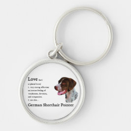 Duitse shorthaired pointer Art Love Sleutelhanger