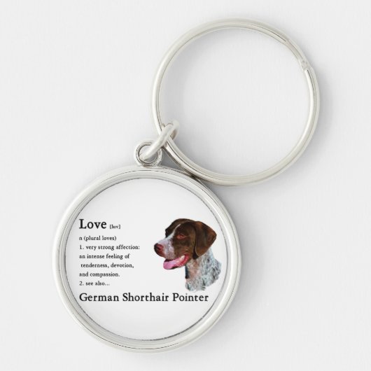 Duitse shorthaired pointer Art Love Sleutelhanger (Voorkant)