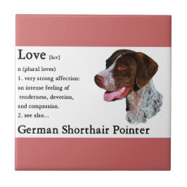 Duitse shorthaired pointer Art Love Tegeltje