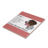Duitse shorthaired pointer Art Love Tegeltje (Zijkant)