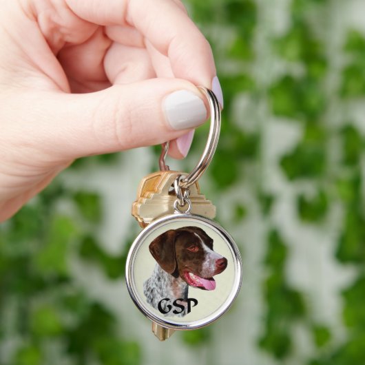 Duitse Shorthaired Pointer Art Sleutelhanger (Hand)