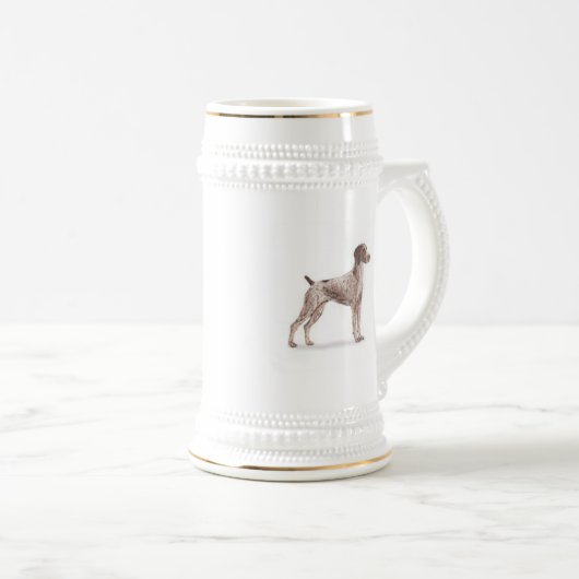 Duitse Shorthaired Pointer Bierpul (Voorkant rechts)