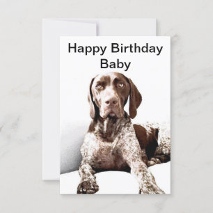 Duitse Shorthaired Pointer Birthday Card Bedankkaart