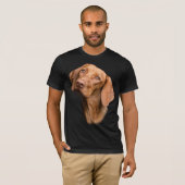 Duitse Shorthaired Pointer Brown Dog T-shirt (Voorkant volledig)