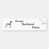 Duitse Shorthaired Pointer Bumpersticker (Voorkant)