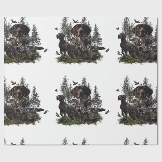 Duitse Shorthaired Pointer Cadeaupapier (Vlak)