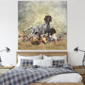 Duitse Shorthaired Pointer Canvas Afdruk (Insitu (Slaapkamer))