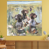 Duitse Shorthaired Pointer Canvas Afdruk (Insitu (Woonkamer))