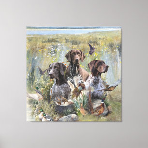 Duitse Shorthaired Pointer Canvas Afdruk
