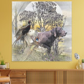 Duitse Shorthaired Pointer Canvas Afdruk (Insitu (Woonkamer))