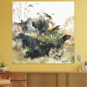 Duitse Shorthaired pointer Canvas Afdruk (Insitu (Woonkamer))