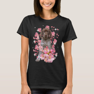Duitse Shorthaired Pointer Cherry Blossom Flowers T-shirt